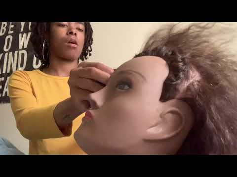 Moody Friend Play in Hair ASMR (gum chewing)