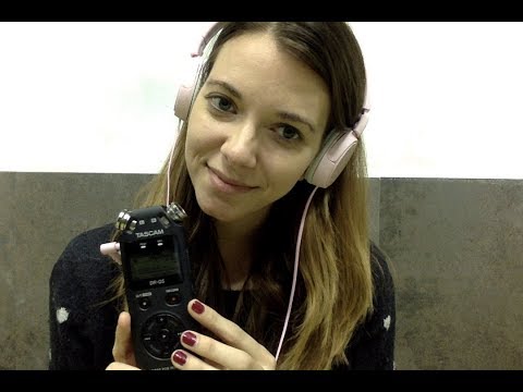 ASMR. Sonidos cosquillosos. CON LA TASCAM.En español