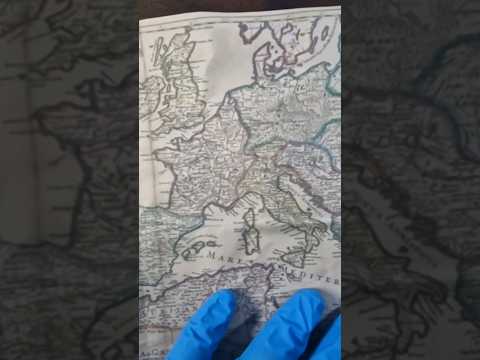 ASMR: Old ROMAN EMPIRE Paper Map in Latin Language #asmrfacts #asmrsoftspoken #asmrhistory