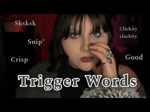 ASMR More Trigger Words (sksksk,clickity,clackity,snip)