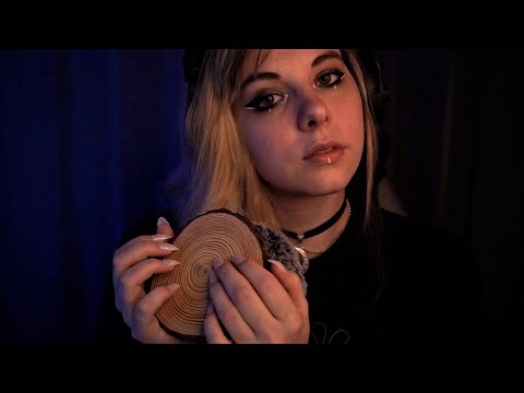 ASMR | gentle wood tapping & mic blowing - no talking, blue yeti