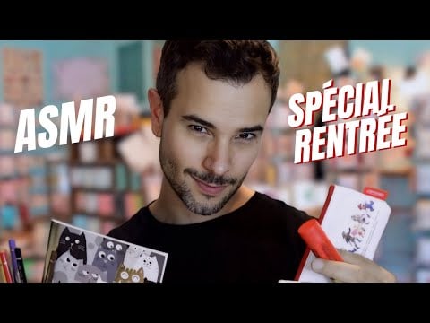 ASMR | Un vendeur relaxant prépare ta trousse pour la rentrée ✏️📚