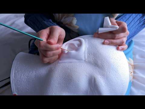 [SR3D ASMR] Ultra Realistic Ear Cleaning for Sleep 😴 (Friendly Whispering) Ear Blowing / 耳かき / 귀파기