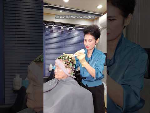 90-Year-Old Mother & Daughter | Real Korean Salon ASMR by Rhea Jeong