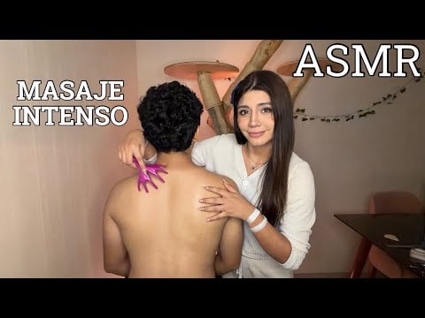 ASMR ESPAÑOL / EL MEJOR MASAJE INTENSO DE CUERPO y CABEZA  para DORMIR en 2 MINUTOS