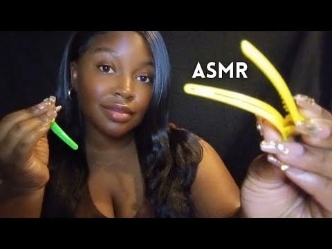 Braiding & Clipping your Hair Back ASMR