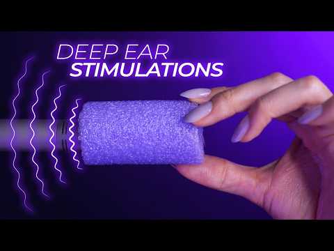 ASMR DEEP Ear Stimulations for DEEP Sleep | 3D Brain Penetrations (No Talking)
