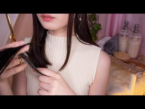 ASMR Relaxing Hair Salon✂︎ Haircut, Shampoo, Personal Attention