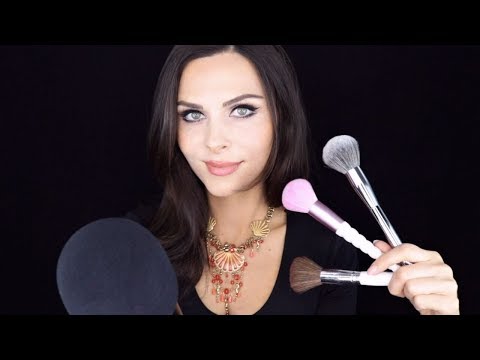 [ASMR] Sleep Inducing MIC AND FACE BRUSHING *whispered*