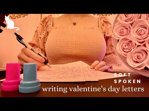 ASMR — Letter Writing, Paper Sounds, Soft Spoken, Inaudible Speaking