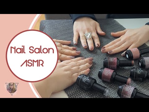 * ASMR * Gel Nail Polish Manicure / REAL PERSON / Hand / Unintentional / Nail Salon / Nail Reserve