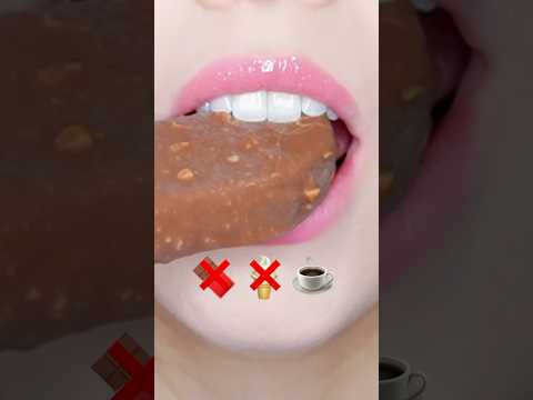 asmr 초콜릿 아이스크림 바 EMOJI FOOD 이모지 챌린지 🍫🍦☕️ eating sounds 리얼사운드 먹방