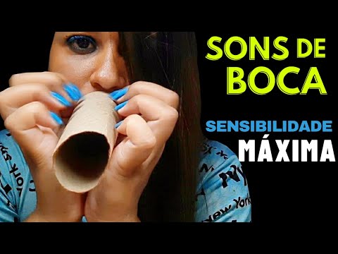 ASMR SONS DE BOCA RÁPIDOS NO ROLINHO - SENSIBILIDADE MÁXIMA NO BLUE YETI  Mouth Sounds