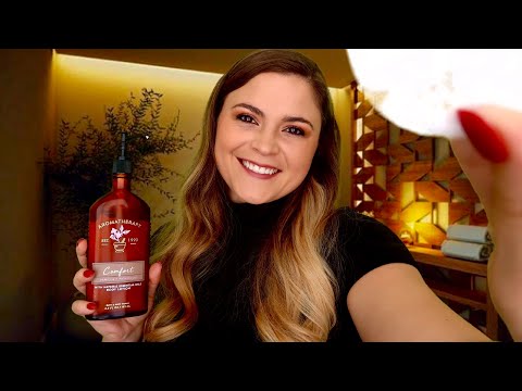 ASMR | Relaxing Spa Facial & Shoulder Massage