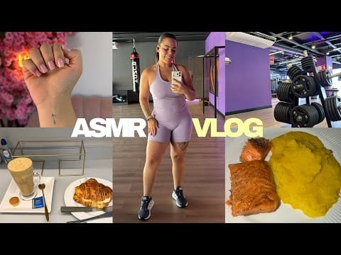 ASMR VLOG - duas semanas comigo: autocuidado, alimentação saudável, academia, comprinhas