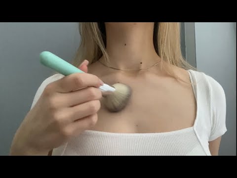 ASMR crispy collar bone brushing