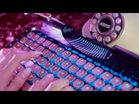 ASMR(노토킹, 빠른)집중할 때 듣기 좋은 레트로 기계식 키보드 타이핑 1시간