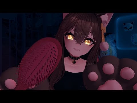 Brush Sounds Only~ With a little bit of cat paws too~ | VRChat ASMR