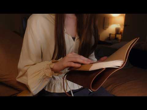 Lost in a Vintage Library | Heavy Rain & Fireplace Sounds | Black Screen ASMR