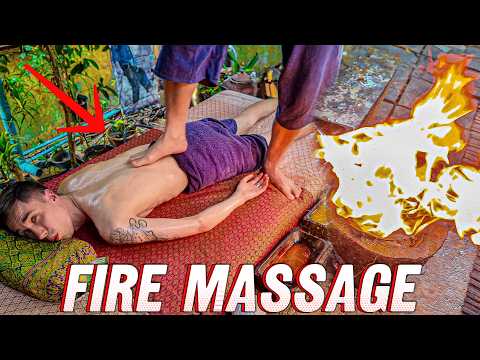 I Tried One of the World’s Rarest FIRE Massages... (ASMR)