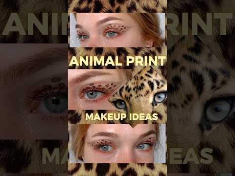 animal print makeup ideas 🐆 leopard trend #makeup #makeuptutorial #shorts#summermakeup