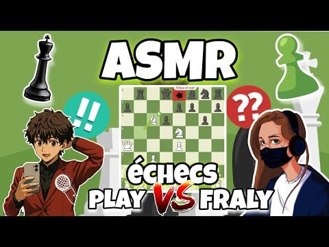 ASMR Français • J’AFFRONTE PLAY ASMR AUX ECHECS ! ♟️😴 +CHUCHOTEMENTS TRES PROCHE DU MICRO