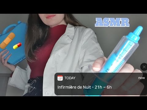 #ASMR FR 🛏 Roleplay Infirmière de nuit à l'hôpital (Ton opération s'est bien passée? 🤕)