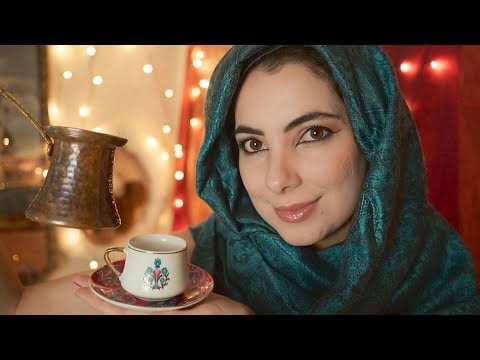 ASMR ROLEPLAY | CAFETERIA OTOMANA Relaxante para Dormir (Atendimento, Café Turco e especiarias)
