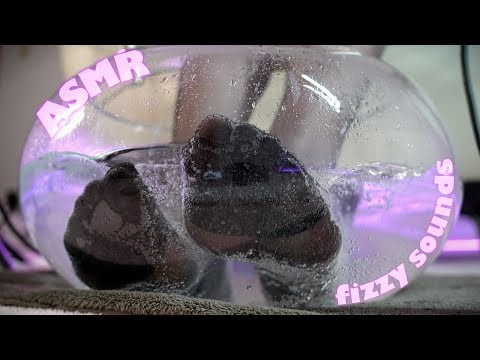 【4KASMR】黒スト✖︎炭酸フットバスと癒しの足裏マッサージ🦶🫧【睡眠導入/Foot sole/Scratching/No Talking/sleep/Relaxation/fizzy sound】