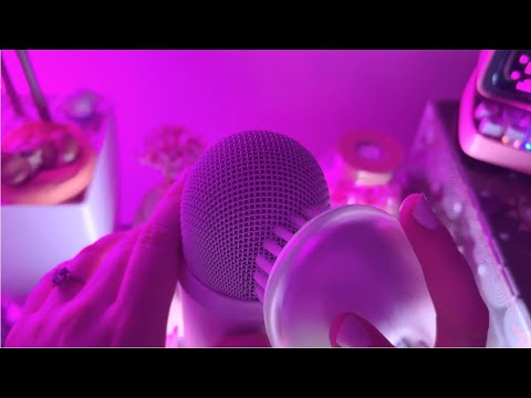 ASMR Fast and Aggressive Mic Brushing [Bristle Brush] | NO TALKING