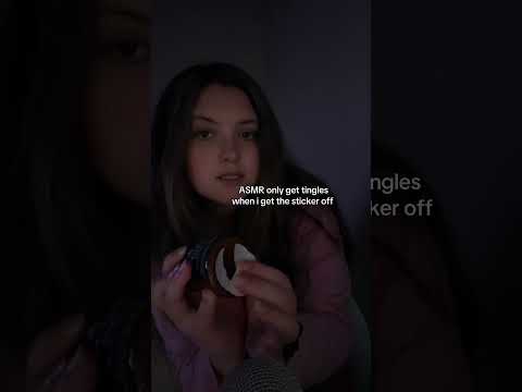 ANTICIPATORY STICKER PEELING ASMR 🤤 #asmr #tingles #asmrsounds #mouthwhisper #relax #sleep #fyp
