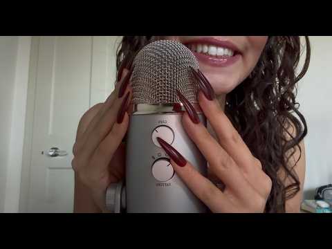 My 37th ASMR video | bare mic scratching and tapping (whispered intro)
