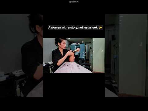 Hair salon ASMR activation of visual and hearing #MagicSetting