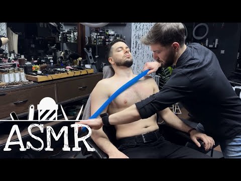 💈ASMR BARBER | Excellent Care & Amazing Seat Massage Breast