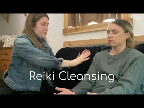 Real Person ASMR — Reiki Aura Energy Plucking with Gemstones [Ft. Cozy Cabin ASMR]
