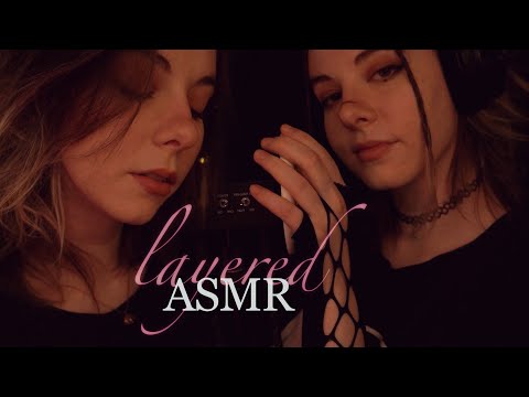 layered ASMR | Sleepy Whispering, Soft Sounds & Slow Ear to Ear Brushing
