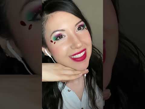 ASMR Maquillaje Fiestas Patrias 🇲🇽 #shorts