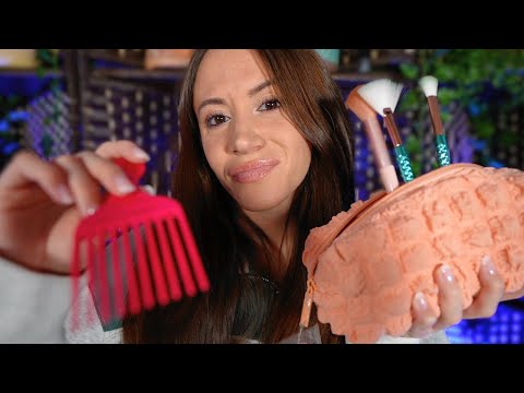 ASMR Popular Girl Fixes You (makeup, hairbrushing, personal attention)