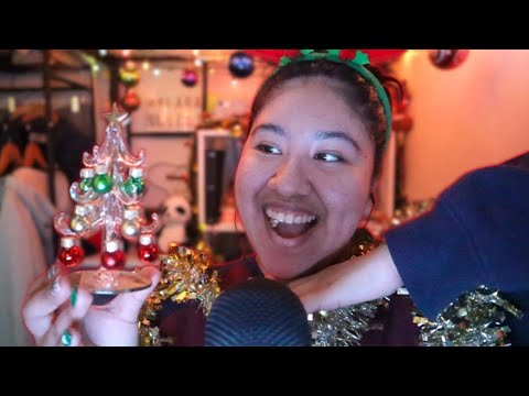 ASMR | Let's Decorate Our Little Christmas Tree!! 🎄🎁