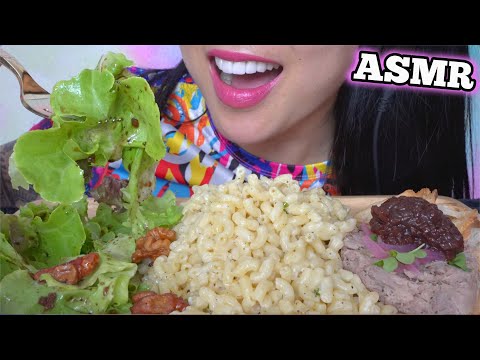 ASMR CHEESY PASTA + WALNUT SALAD + DUCK RILLETTES (EATING SOUNDS) NO TALKING | SAS-ASMR