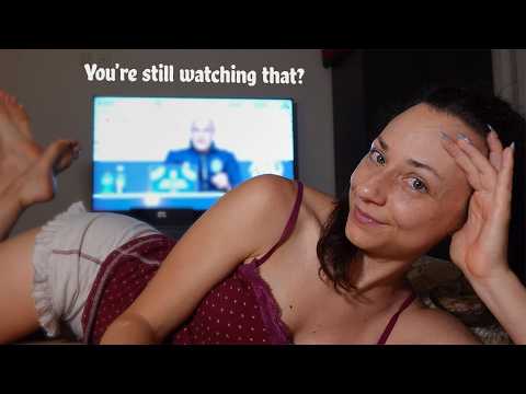 ASMR Annoying girlfriend won’t let you watch TV | Soft Spoken Roleplay