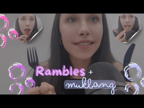 ASMR | Whisper Rambles + Mini Mukbang