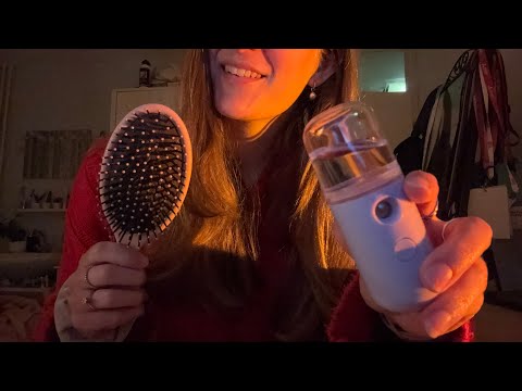 ASMR Fixing your hair in 5 minutes (fast and agressive)