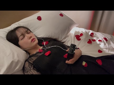 ASMR 물 속에 있는 듯한 꼬르르륵 뱃속 소리💦ㅣStomach Growling and Heart Beat Sounds Tingle (No Talking)