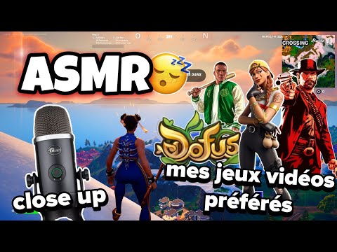 ASMR Français ~ Mes JEUX PRÉFÉRÉS CHUCHOTEMENTS PROCHE DU MICRO en CLOSE UP 😴💤