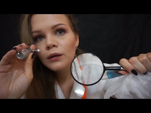 Asmr | Doctor Check Up RP | After Surgery | Pen Light , Latex Gloves , Brushing | Binaural