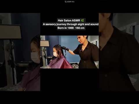 Hair salon ASMR visual and hearing activation #Magic straight, break the strong curly chain to make