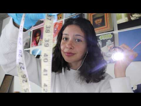 ASMR Prison Intake - measuring + photos, bag inspection, psych eval