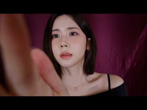 ASMR.sub 얼굴 만지며 재워드릴게요💤| 건조한 손소리 | 뽑아내는 시각적 트리거 | 긁는 소리 | 잠을 부르는 속삭임 Face Touching to Help You Sleep
