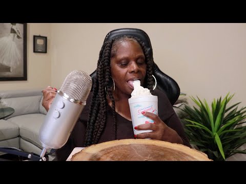 OREO CHEESE CAKE MILK SHAKE ASMR EATING SOUNDS